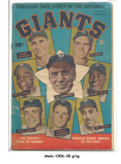 Thrilling True Stories of the Baseball Giants © 1952, Fawcett Publications